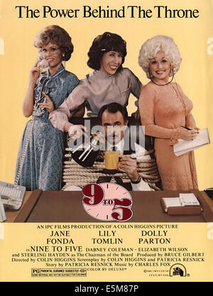 NINE TO FIVE, (aka 9 TO 5), Jane Fonda, Lily Tomlin, Dabney Coleman, Dolly Parton, 1980. TM und Copyright © 20th Century Fox Stockfoto