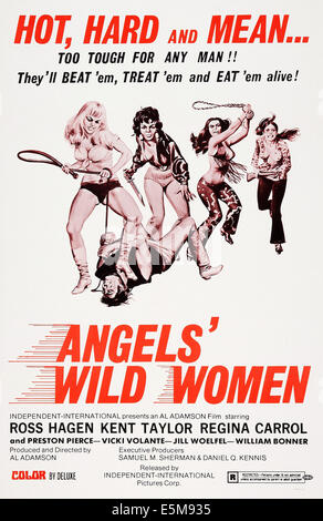 ANGELS wilde Frauen, US-Plakat, 1972 Stockfoto