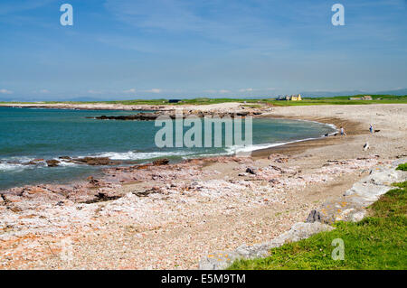 Pink Bay, Porthcawl, Süd-Wales, UK. Stockfoto