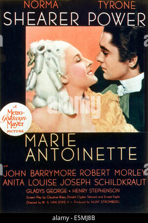 MARIE ANTOINETTE, Norma Shearer, Tyrone Power, 1938 Stockfoto