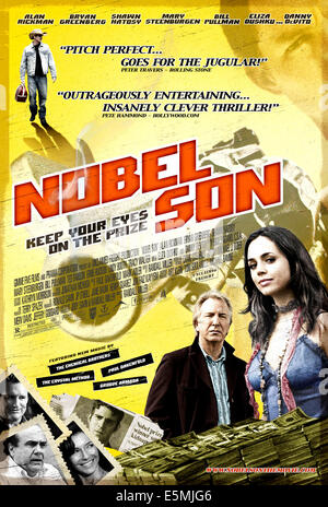 NOBEL SON, im Uhrzeigersinn von oben links: Bryan Greenberg, Shawn Hatosy (Hintergrund), Eliza Dushku, Alan Rickman, Bryan Greenberg Stockfoto