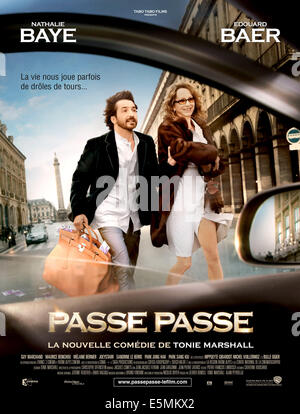 PASSE-PASSE (aka ab und läuft), Edouard Baer, Nathalie Baye, 2008. Stockfoto