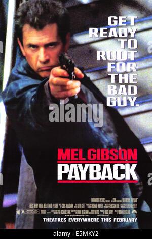 PAYBACK, Mel Gibson, 1999, (c) Paramount/Courtesy Everett Collection Stockfoto