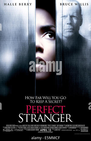 PERFECT STRANGER, Halle Berry, Bruce Willis, 2007. © Sony Bilder/Courtesy Everett Collection Stockfoto