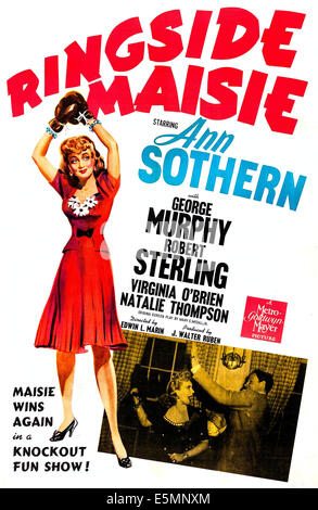 Am Ring MAISIE, US-Plakat, Ann Sothern, George Murphy, 1941 Stockfoto