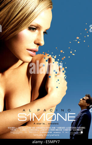 SIMONE, Rachel Roberts (III) als Simone, Al Pacino, 2002, (c) neue Zeile/Courtesy Everett Collection Stockfoto