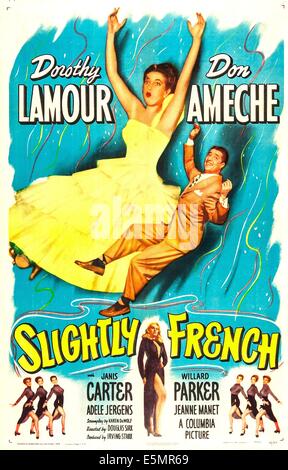 ETWAS Französisch, US-Poster, Dorothy Lamour, Don Ameche, 1949 Stockfoto