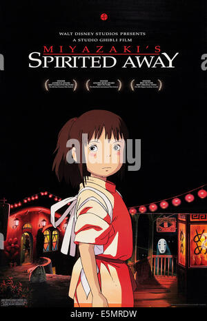 SPIRITED AWAY, (aka SEN TO CHIHIRO keine KAMIKAKUSHI), US-Poster, Chihiro, 2001, © Buena Vista/Courtesy Everett Collection Stockfoto