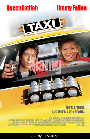 TAXI, Jimmy Fallon, Queen Latifah, 2004, TM & Copyright (c) 20th Century Fox Film Corp. Alle Rechte vorbehalten. Stockfoto