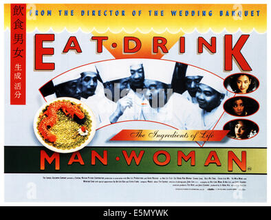 EAT DRINK MAN WOMAN (aka YIN SHI NAN NU), Plakatkunst, 1994, ©Samuel Goldwyn Filme/Courtesy Everett Collection Stockfoto