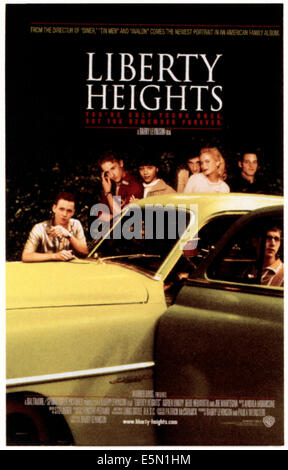 LIBERTY HEIGHTS, von links: Gerry Rosenthal, Ben Foster, Rebekah Johnson, Adrien Brody, Carolyn Murphy, Justin Chambers, 1999, Stockfoto