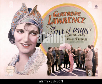 DIE Schlacht von PARIS, Gertrude Lawrence (Mitte links und angehobene Arm), 1929 Stockfoto