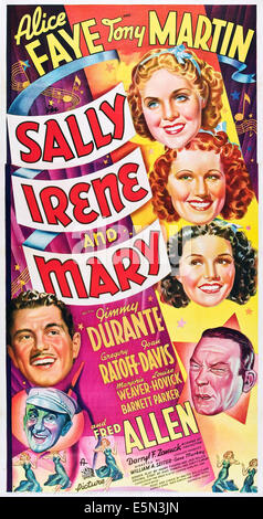 SALLY, IRENE und Maria, von oben links: Tony Martin, Jimmy Durante, rechts von oben: Alice Faye, Marjorie Weaver, Joan Davis, Fred Stockfoto