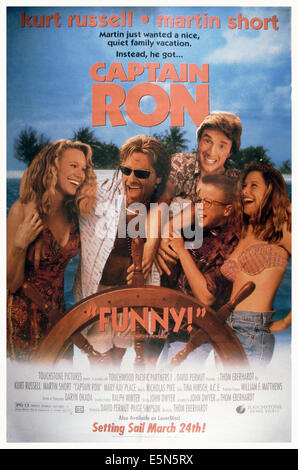 CAPTAIN RON, von links: Mary Kay Place, Kurt Russell, Martin Short, Benjamin Sailsbury, Meadow Sisto, 1992, © Buena Stockfoto