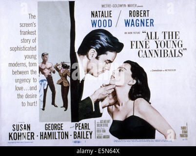 ALLE die FINE YOUNG CANNIBALS, von links: Robert Wagner, Natalie Wood, Robert Wagner, Natalie Wood, 1960 Stockfoto