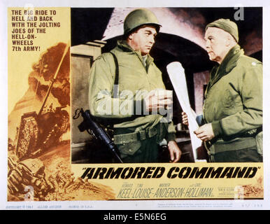 ARMORED COMMAND, von links: Howard Keel, Warner Anderson, 1961 Stockfoto