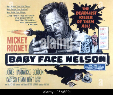 BABY FACE NELSON, Mickey Rooney, 1957 Stockfoto