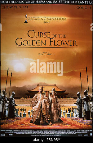 CURSE OF THE GOLDEN FLOWER, (aka MAN CHENG JIN DAI HUANG JIN JIA), von links: Chow Yun-Fat, Li Gong, 2006, © Sony Pictures Stockfoto