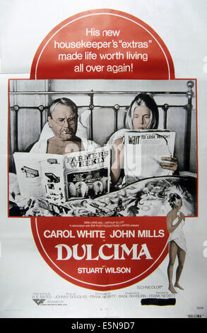 DULCIMA, von links: John Mills, Carol White (zweimal), 1971 Stockfoto