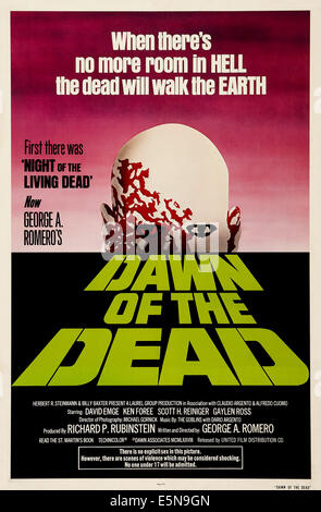 DAWN OF THE DEAD, US Plakatkunst, 1978. © United Film Distribution Company/Courtesy Everett Collection Stockfoto