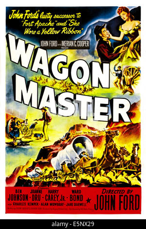 WAGON MASTER, (aka WAGONMASTER), oben rechts: Ben Johnson, Joanne Dru, 1950 Stockfoto