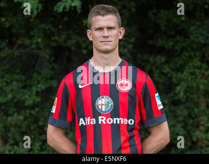 Deutsche Fußball Bundesliga - Fototermin Eintracht Frankfurt am 29. Juli 2014 in Frankfurt am Main: Alexander Madlung. Stockfoto