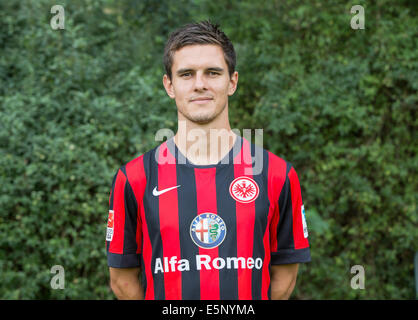 Deutsche Fußball Bundesliga - Fototermin Eintracht Frankfurt am 29. Juli 2014 in Frankfurt am Main: Johannes Flum. Stockfoto