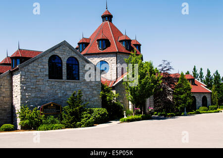 Niagara-on-der See Ontario Kanada. Konzelmann Weingut am Ufer des Lake Ontario Stockfoto