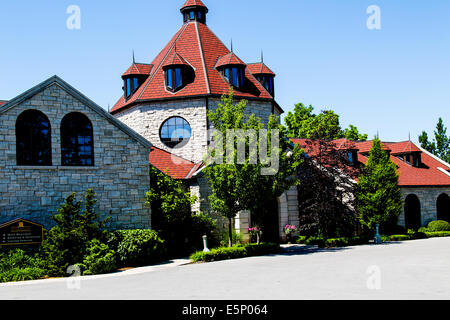 Niagara-on-der See Ontario Kanada. Konzelmann Weingut am Ufer des Lake Ontario Stockfoto