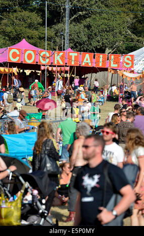 Dorset, UK. 3. August 2014. Camp Bestival Musik und Kunst Familienfest im Lulworth Castle, Dorset, Großbritannien.  3. August 2014 Kredit: Dorset Media Service/Alamy Live-Nachrichten Stockfoto