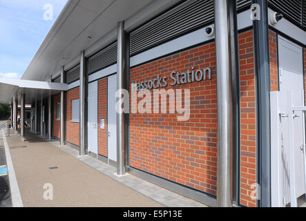 Gebetstanz Railway Station Sussex UK Stockfoto