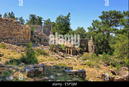 Die antiken Ruinen von Seleucia (Pamphylien) Stockfoto