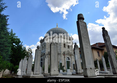 Islamische alten Grabstein auf dem Friedhof Stockfoto