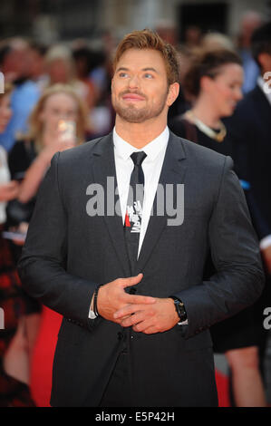 London, UK, UK. 3. August 2014. Kellan Lutz besucht die Weltpremiere von "The Expendables 3'' im Odeon Leciester Square. © Ferdaus Shamim/ZUMA Draht/Alamy Live-Nachrichten Stockfoto