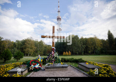 WWII Denkmal in Babi Jar bei Kiew, Ukraine Stockfoto