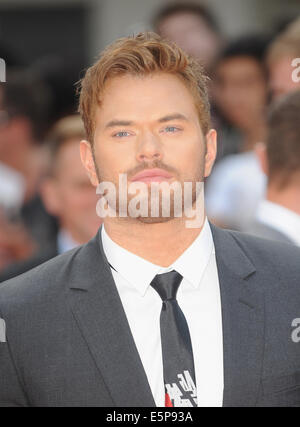 London, UK, UK. 3. August 2014. Kellan Lutz besucht die Weltpremiere von "The Expendables 3'' im Odeon Leciester Square. © Ferdaus Shamim/ZUMA Draht/Alamy Live-Nachrichten Stockfoto