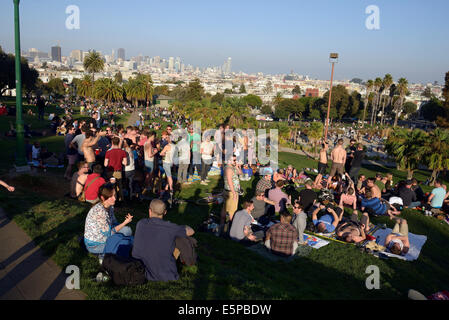 Mission Dolores Park San francisco Stockfoto