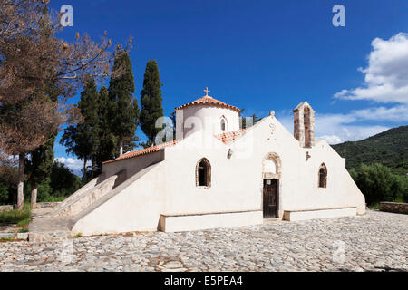 Die griechisch-orthodoxe Panagia Kerá Kirche in der Nähe von Kritsa, Region Lassithi, Kreta, Griechenland Stockfoto