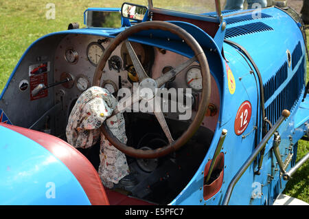 Innere des Bugatti Grand Prix Classic Days 2014, Schloss Dyck Deutschland Stockfoto