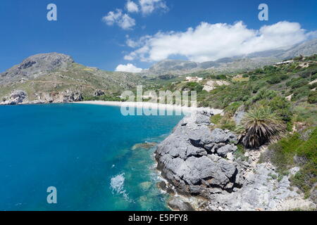 Bucht und Strand von Souda, Plakias, Süd-Kreta, Kreta, griechische Inseln, Griechenland, Europa Stockfoto