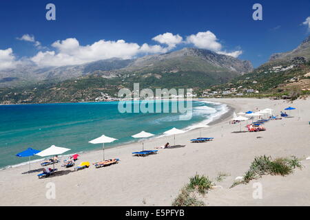 Bucht und Strand von Plakias, Süd-Kreta, Kreta, griechische Inseln, Griechenland, Europa Stockfoto