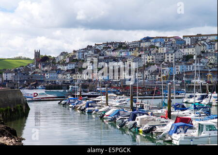 Brixham Hafen und Marina, Devon, England, Vereinigtes Königreich, Europa Stockfoto