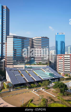 Null-CO2-Gebäude, Kowloon Bay, Kowloon, Hong Kong, China, Asien Stockfoto