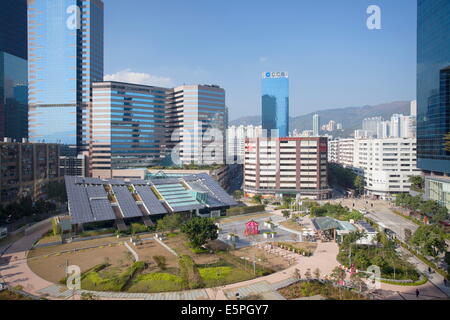 Null-CO2-Gebäude, Kowloon Bay, Kowloon, Hong Kong, China, Asien Stockfoto