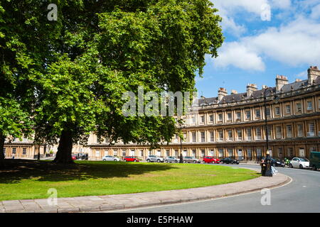 Der Zirkus, georgianische Architektur in Bath, Somerset, England, Vereinigtes Königreich, Europa, UNESCO World Heritage Site und Avon Stockfoto