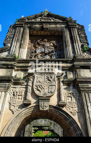 Eingang zum alten Fort Santiago, Intramuros, Manila, Luzon, Philippinen, Südostasien, Asien Stockfoto