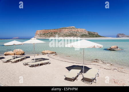 Balos Bay und Strand, Gramvousa Halbinsel, Kreta, griechische Inseln, Griechenland, Europa Stockfoto