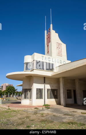 Fiat Tagliero Gebäude, Asmara, der Hauptstadt von Eritrea, Afrika Stockfoto