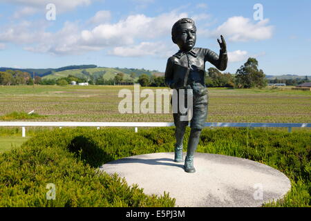 Ernest Lord Rutherford von Nelson Geburtsort Denkmal, Nelson, Nelson Region, Südinsel, Neuseeland, Pazifik Stockfoto