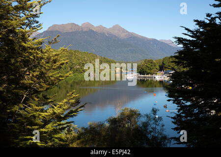 Home-Creek am Lake Manapouri, Manapouri, Southland, Südinsel, Neuseeland, Pazifik Stockfoto